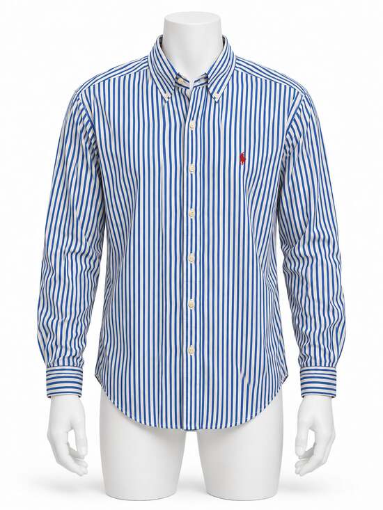 Ralph Lauren Other - Ralph Lauren Men's Classic Fit Blue and White Striped Long-Sleeve Button-Down Sh